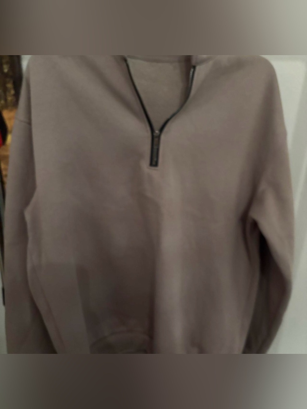 Light brown quarter zip